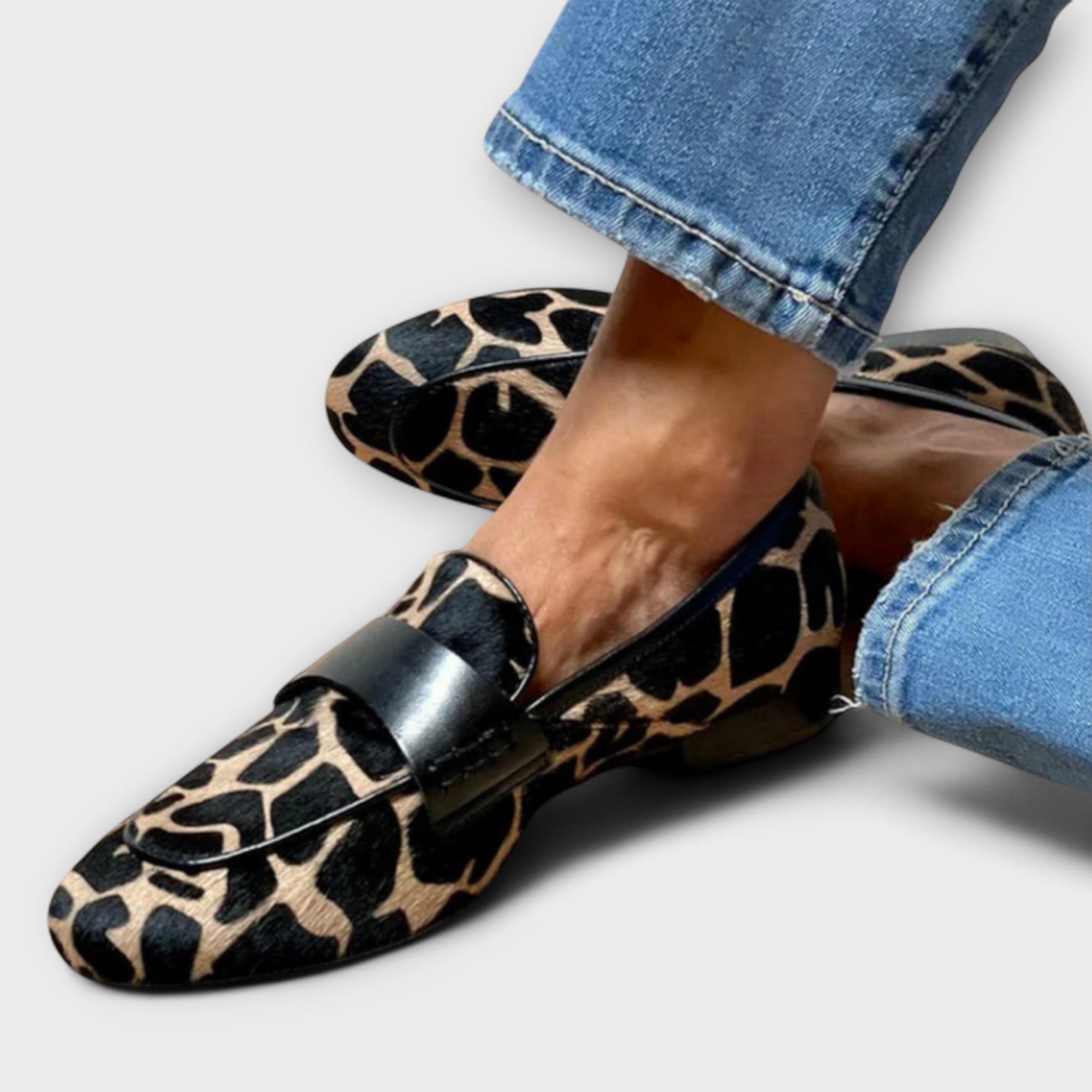 LEOPARDO - MOCASSINS À MOTIF LÉOPARD