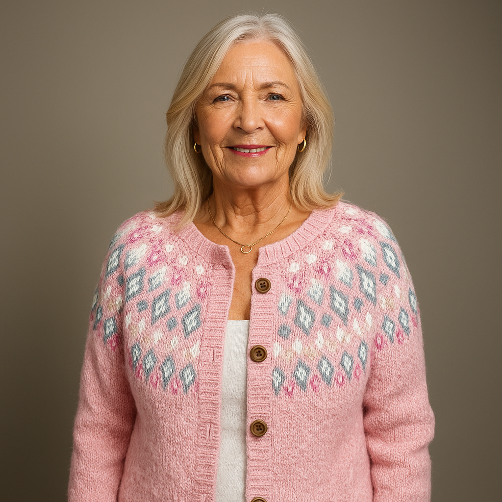 Lois & Tom's - Cozy Pink Wool Cardigan