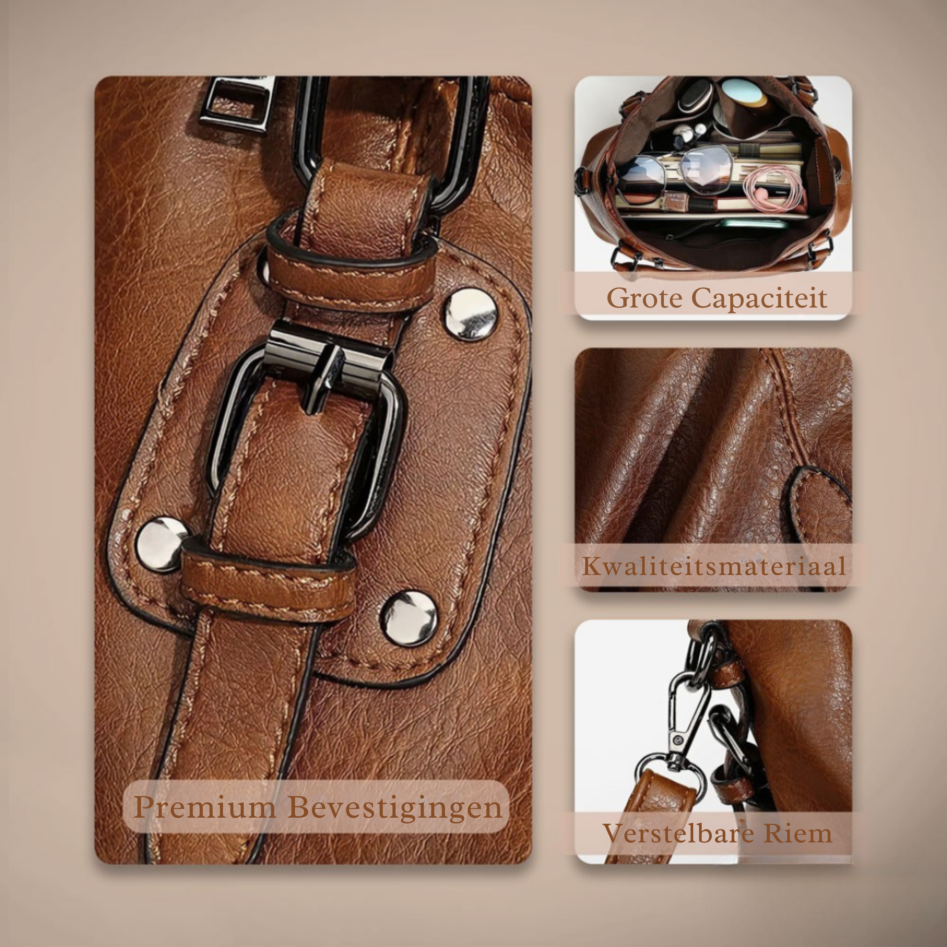 Sienna’s Graceful Allure | Elegante Schoudertas