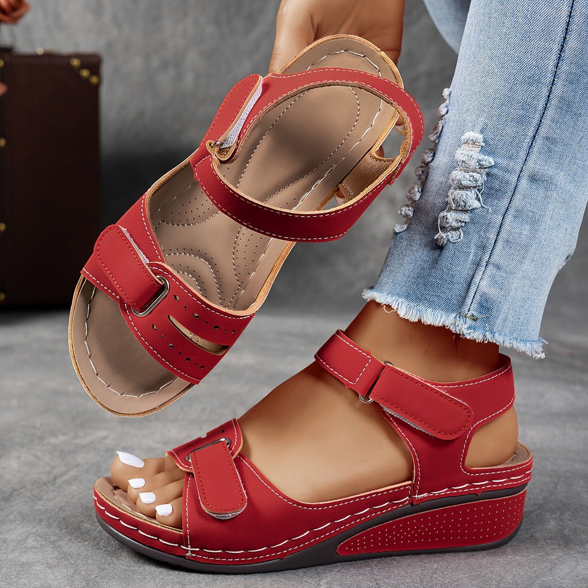 ELIANA ORTHOSTYLE | Orthopedische Zomer Sandalen met Totaal Comfort en Dagelijkse Elegantie