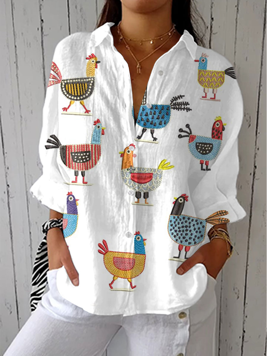 Lois & Tom's - Playful Hen Blouse