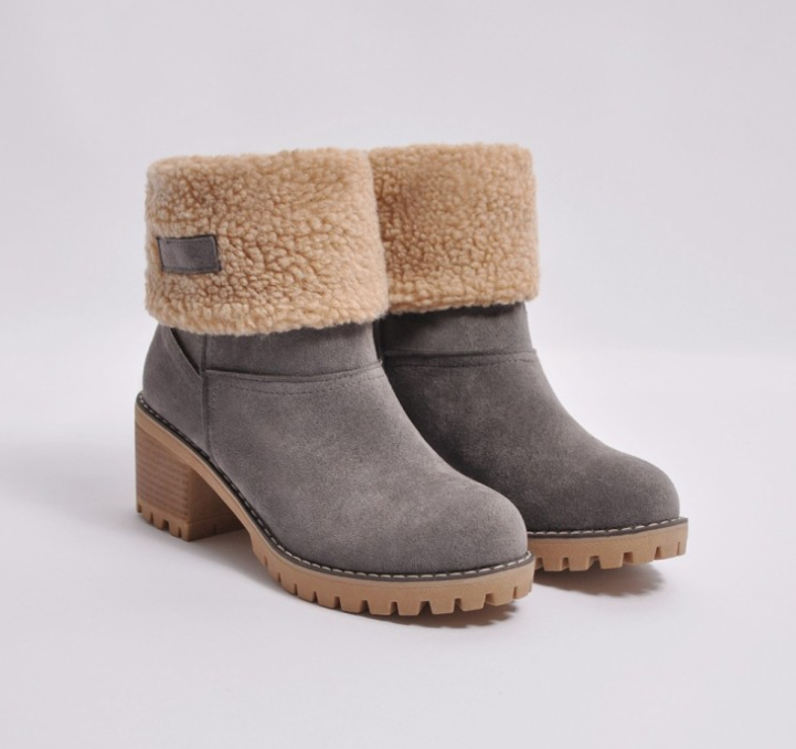 Aria - Plush-Lined Anti-Slip Boots