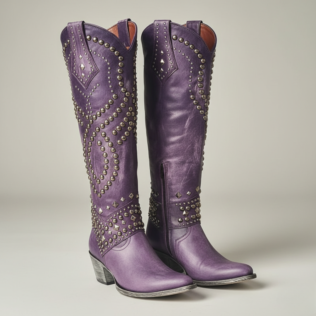 Elsa - Western Knee-High Boots
