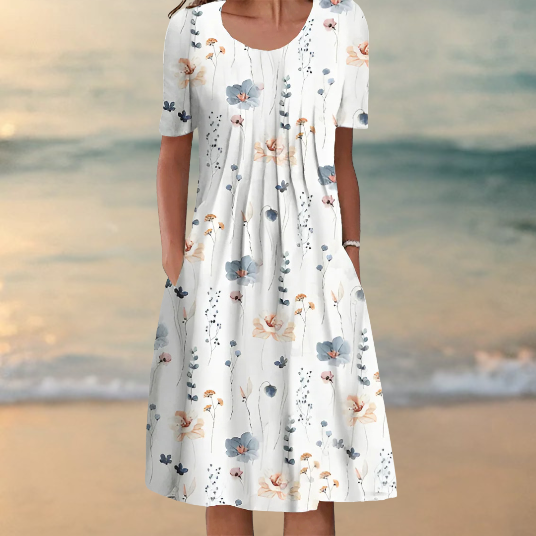 ODIE - ROBE ÉLÉGANTE À MOTIF FLEURI