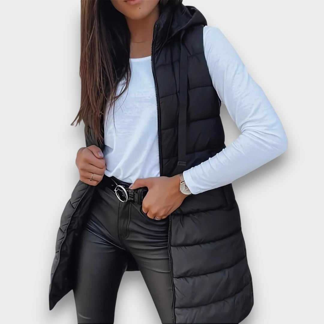 Diane – Sleeveless Hooded Puffer Jacket