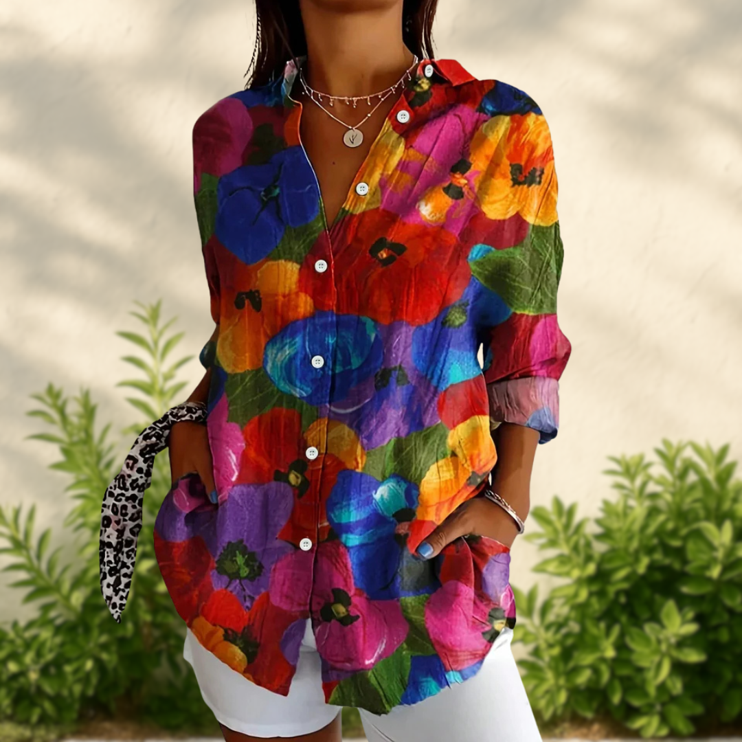 ANIKA - BLOUSE À IMPRIMÉ FLORAL