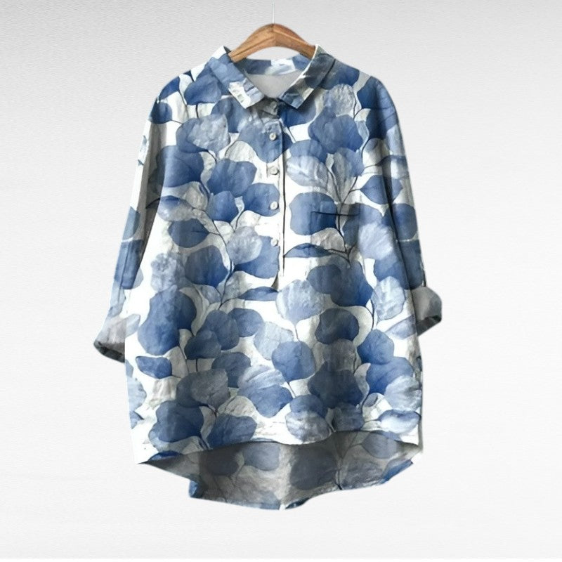 Camille | Elegante Linnen Zomerblouse