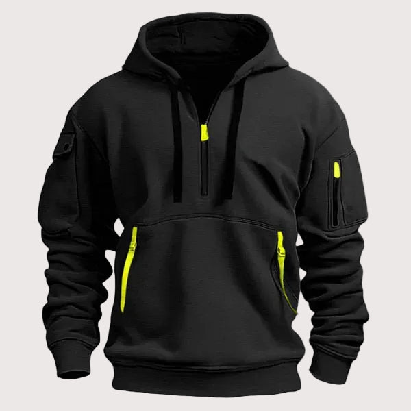 Jason - Warme Hoodie met Ritszakken