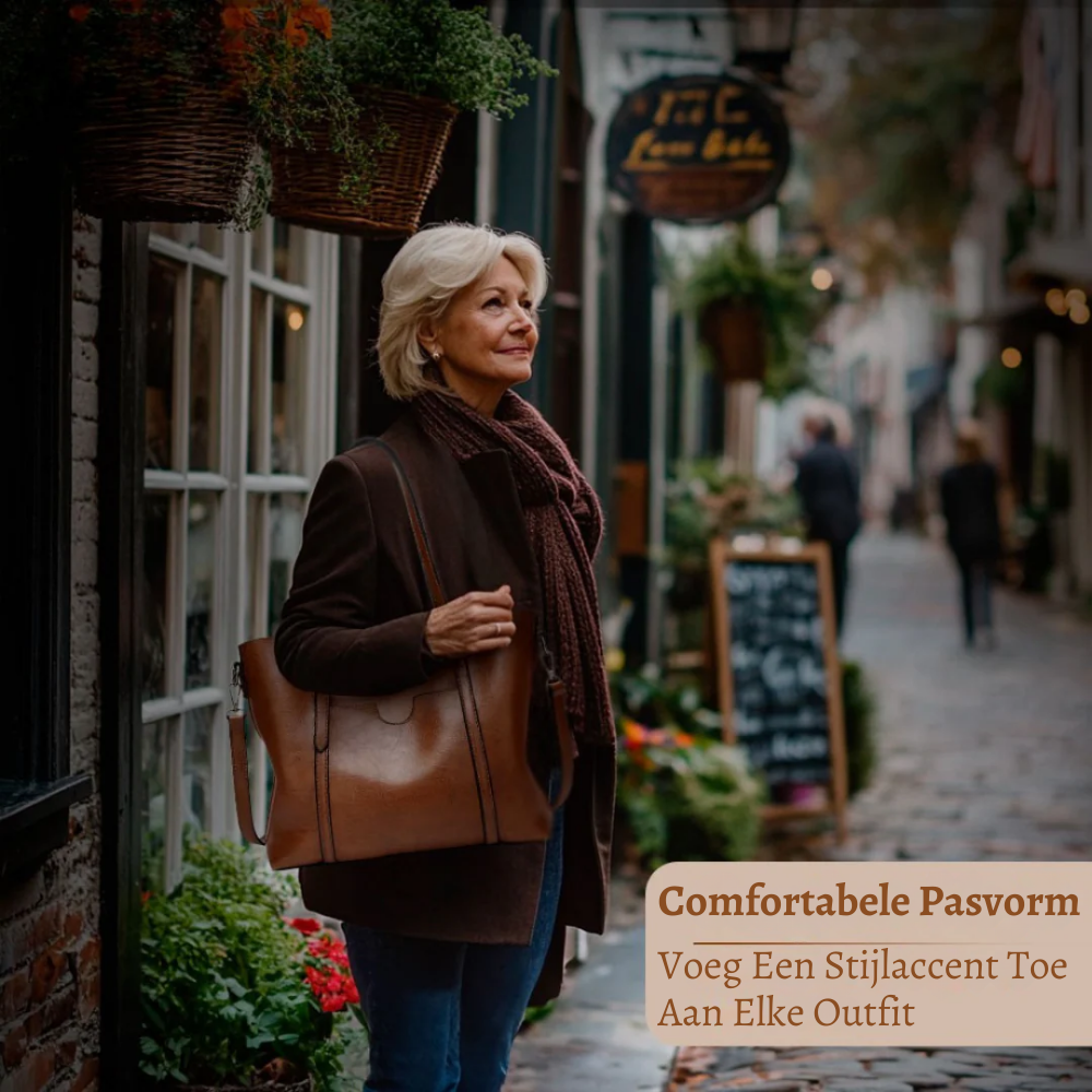 Nicole | Vintage Leren Schoudertas