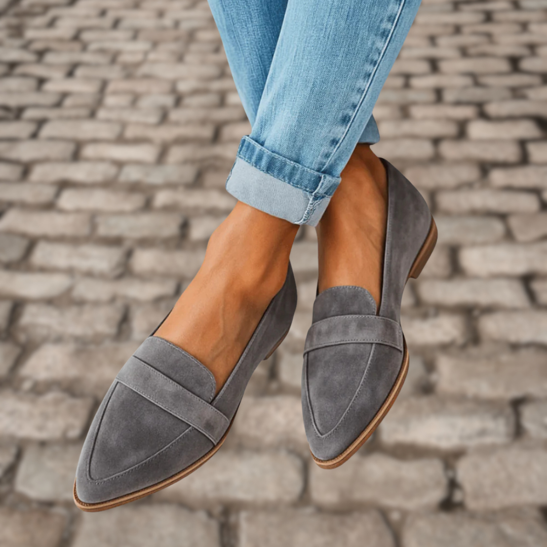 Iris – Zachte Wildleren Loafers