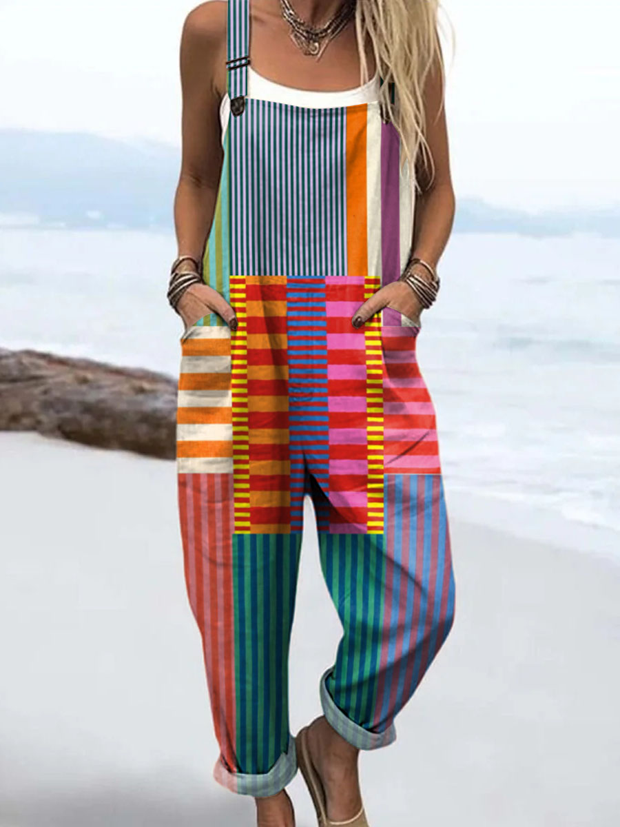 Lois & Tom's - Rainbow Stripes Jumpsuit