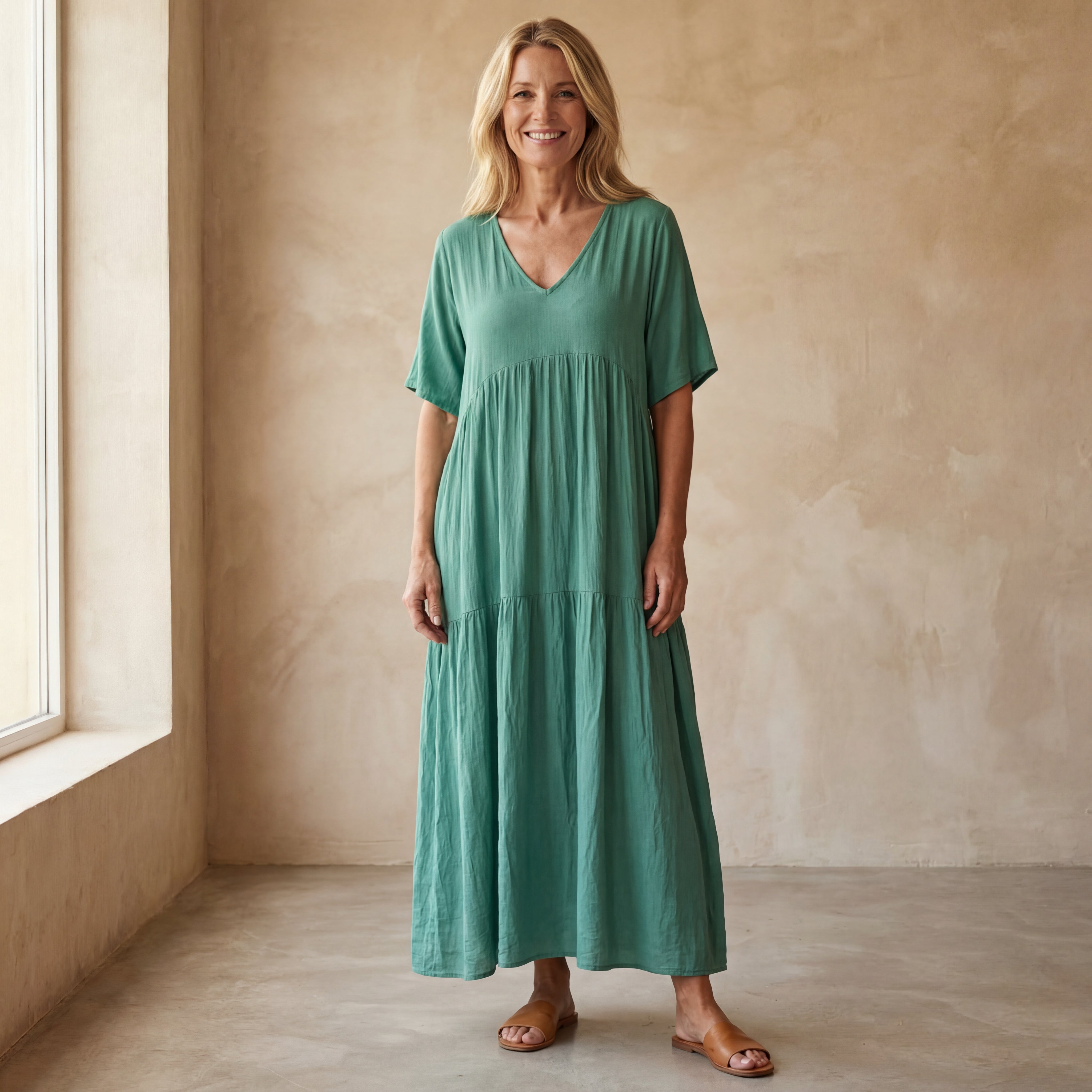 Iris - Comfortabele Katoenen Jurk