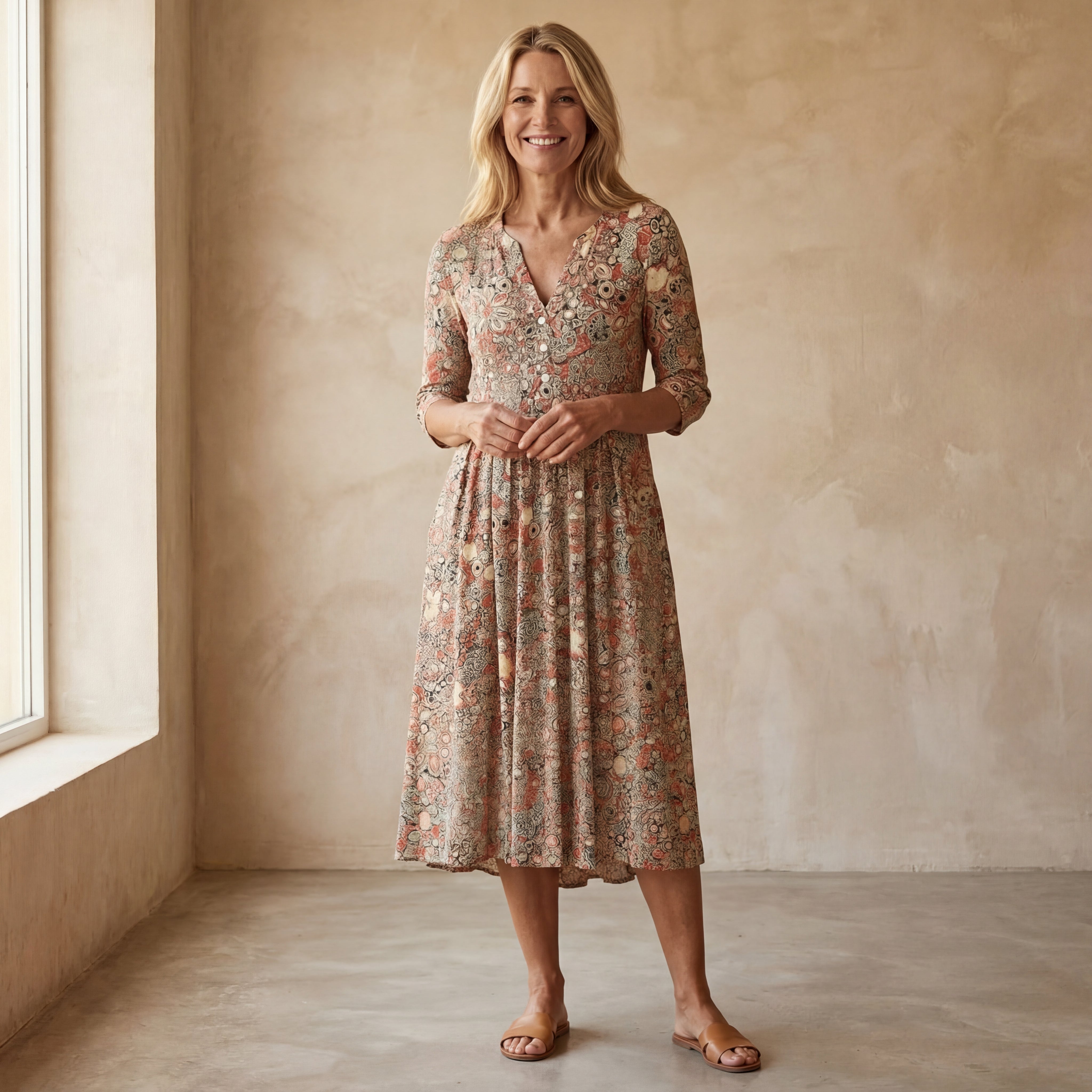 Hanna - Elegante Jurk met V-hals