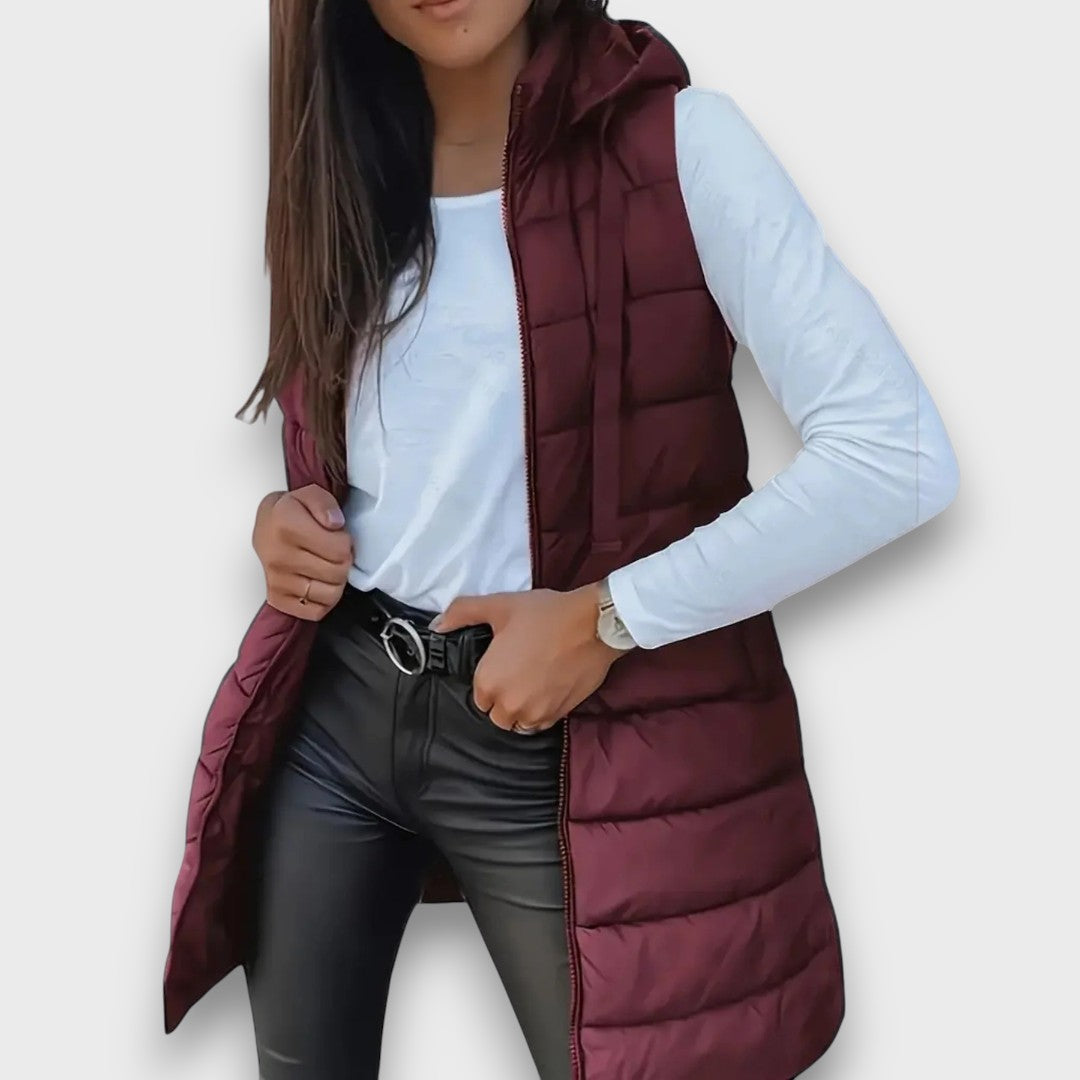 Diane – Sleeveless Hooded Puffer Jacket