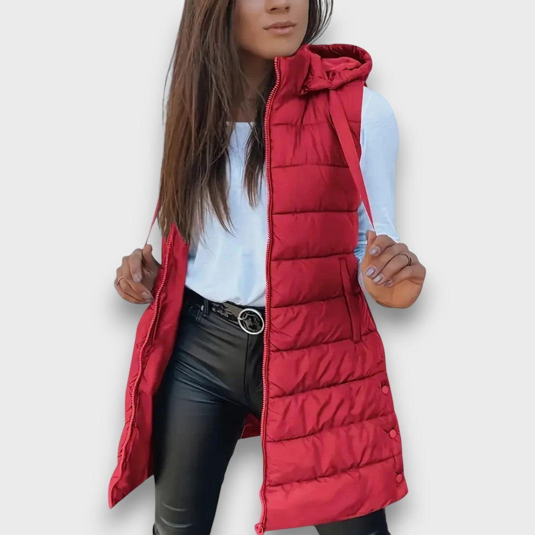 Diane – Sleeveless Hooded Puffer Jacket