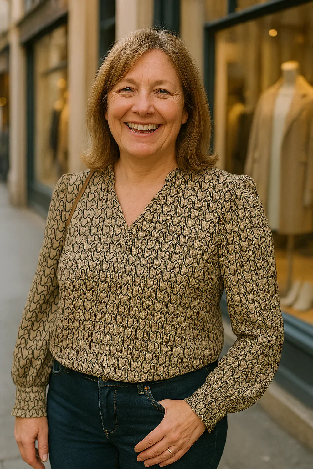 Lori - Patterned Blouse