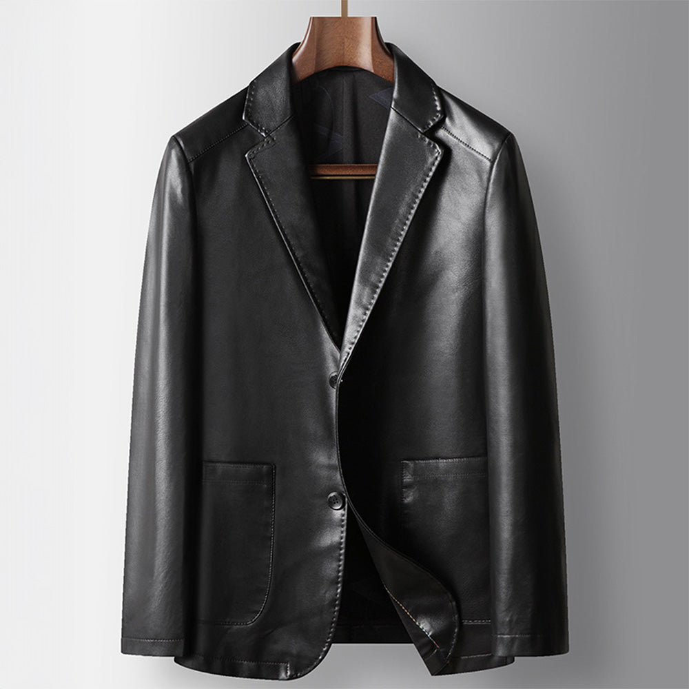 Venson | De Executive Leather Blazer