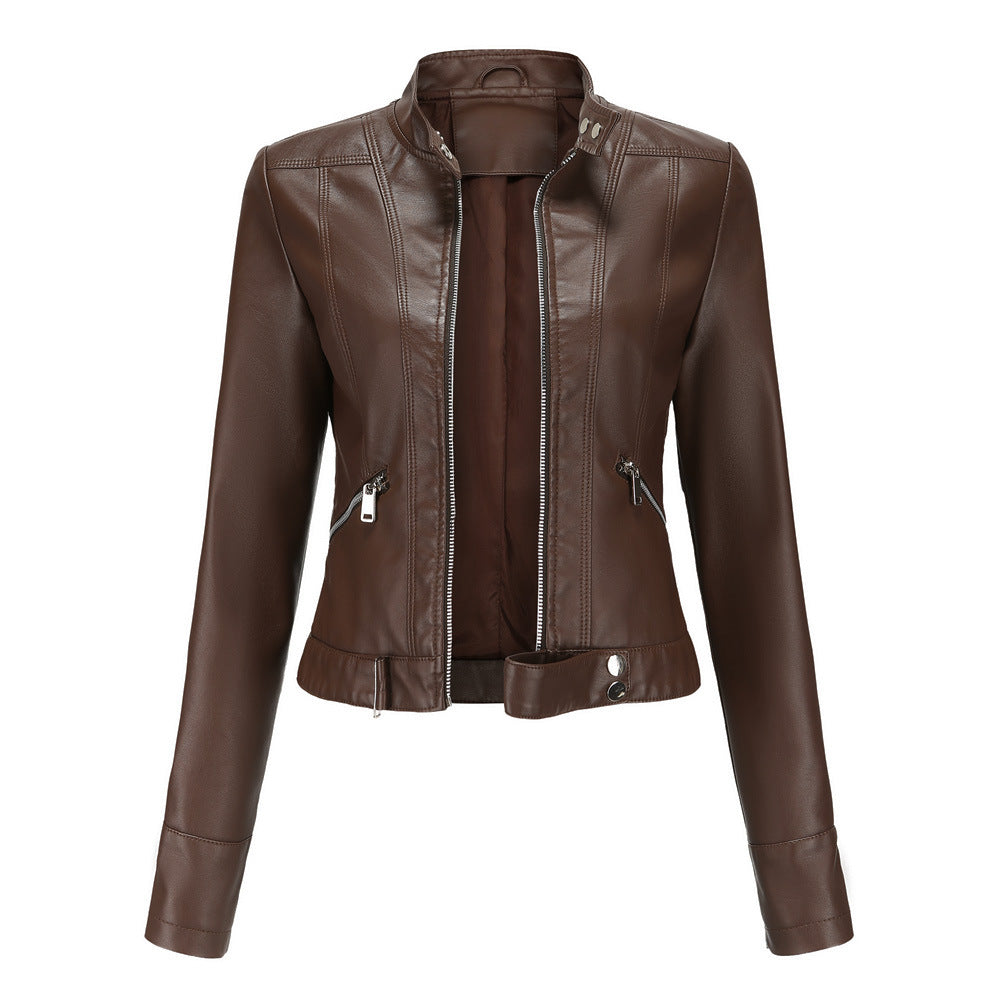 SUZA - VESTE EN CUIR STYLÉE