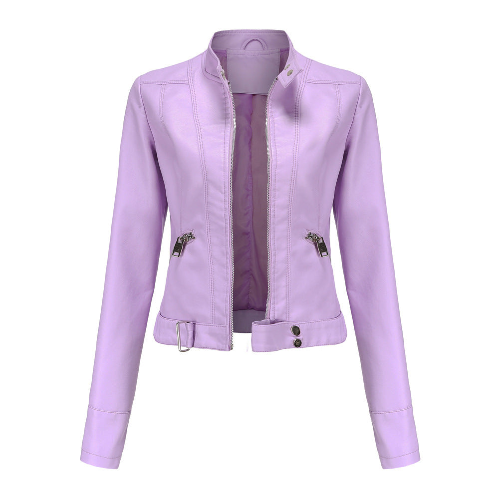 SUZA - VESTE EN CUIR STYLÉE