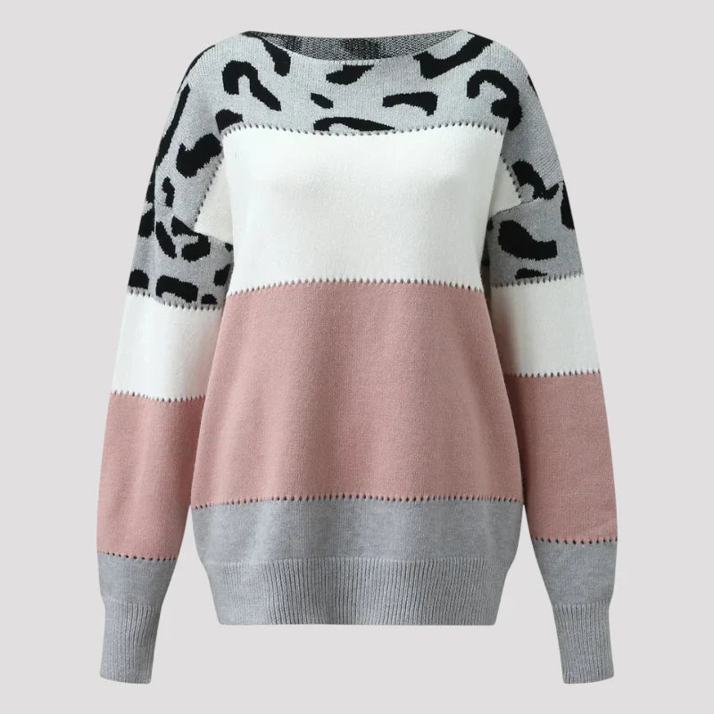 Sera - Leopard Print Casual Sweater
