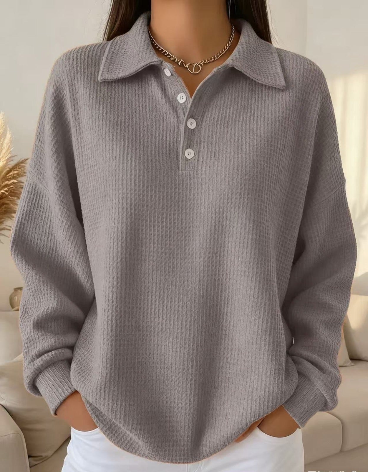 Reagan - Elegant Polo Sweater
