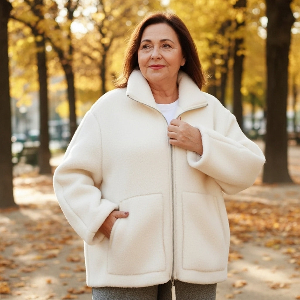 Charlotte – Lined Teddy Jacket