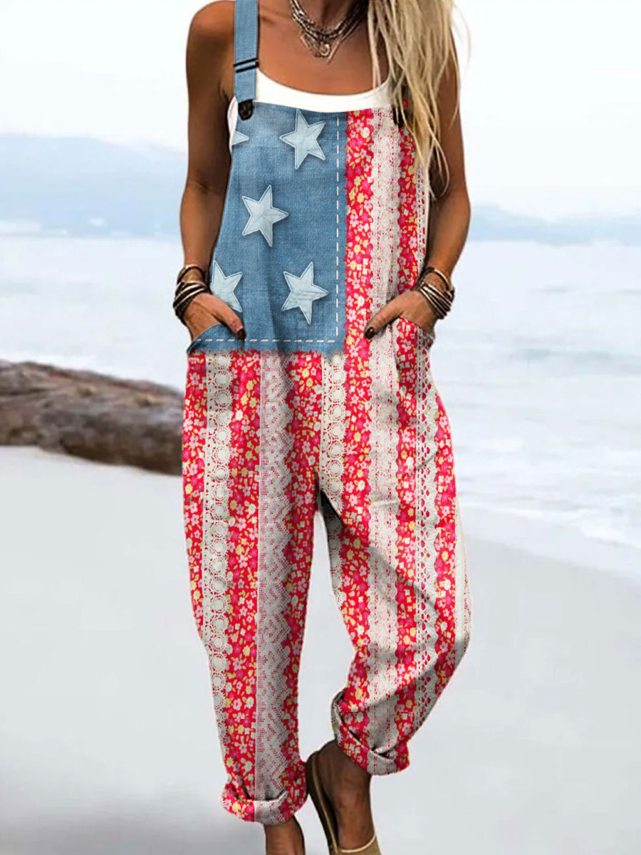 Lois & Tom's - Star Stripes Jumpsuit