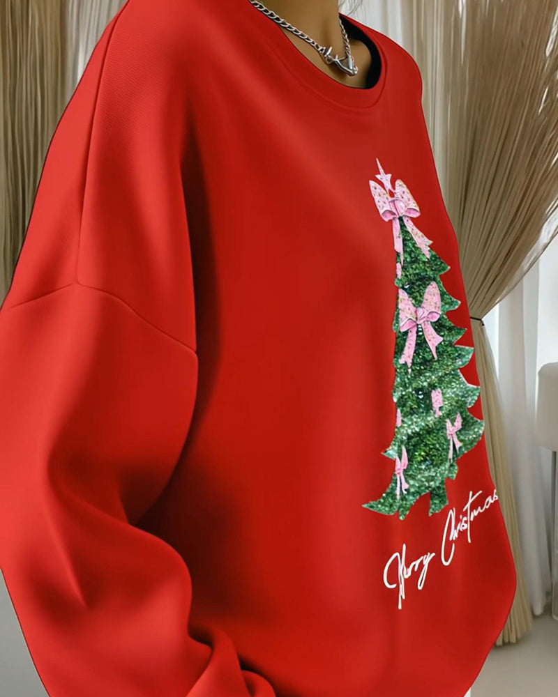 Samantha - Christmas Print Sweatshirt