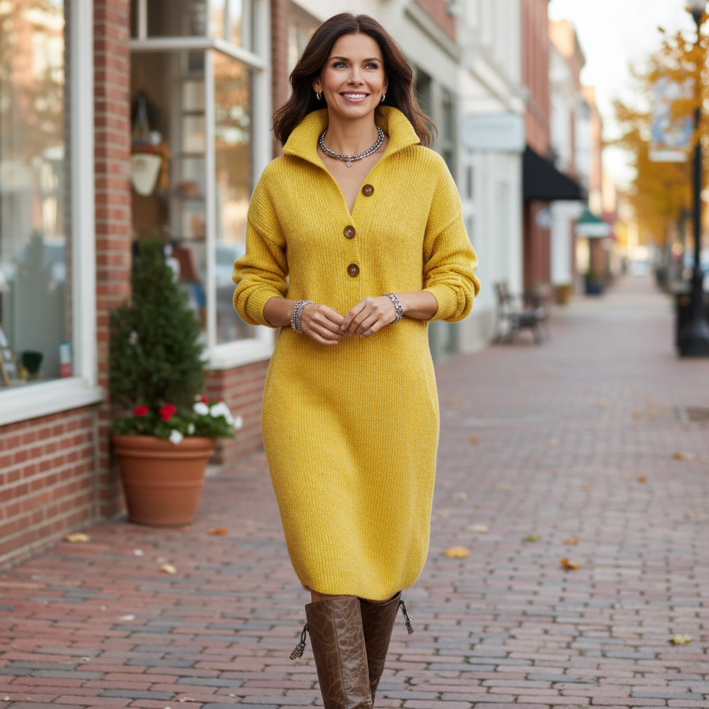Megan - Elegant Sweater Dress