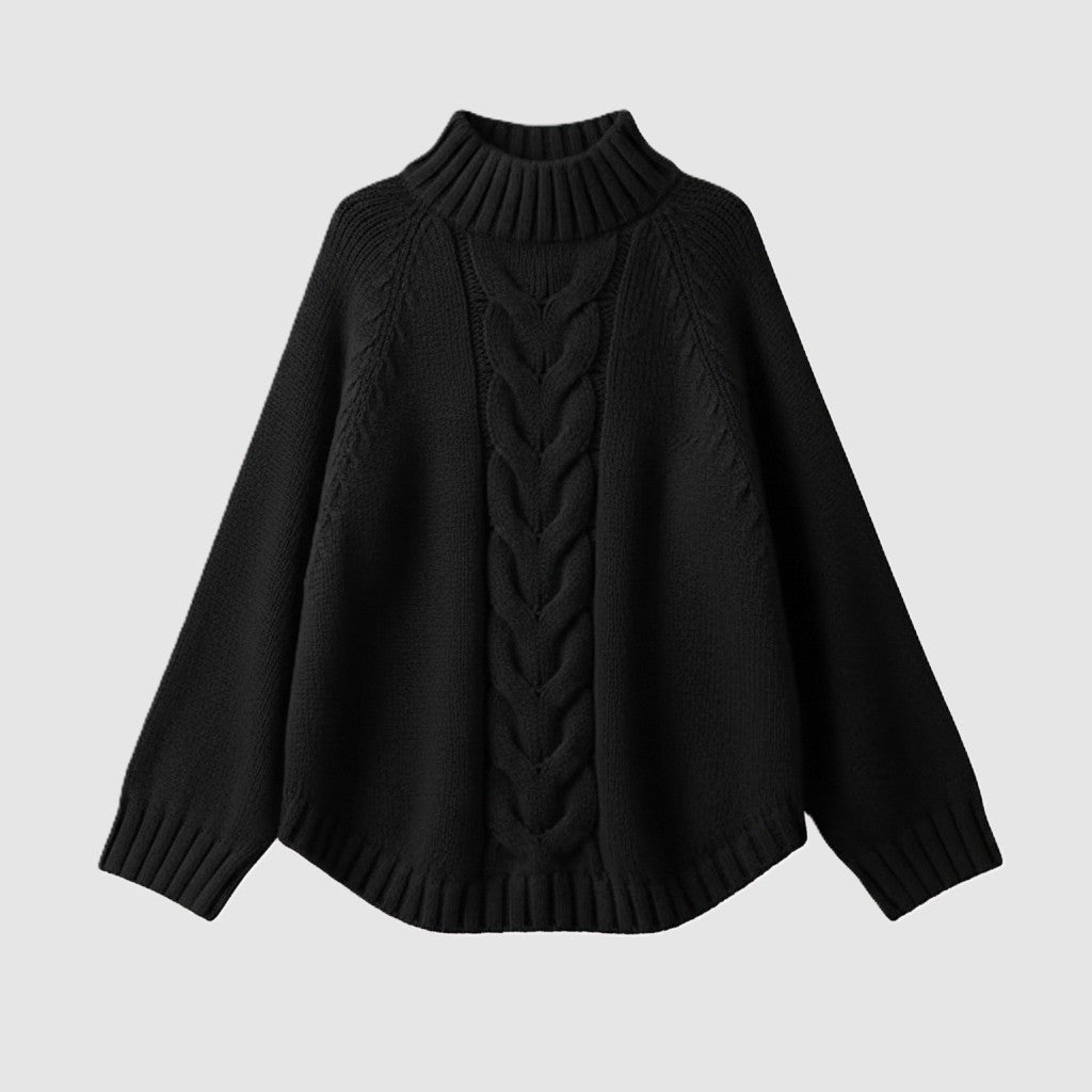 Mirla – High-Neck Knit Sweater