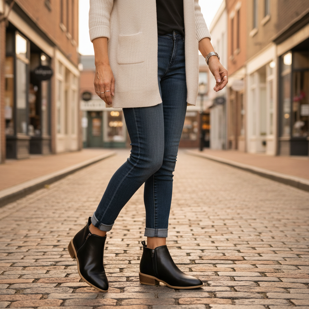 Sharon - Trendy Pointed-toe Ankle Boots