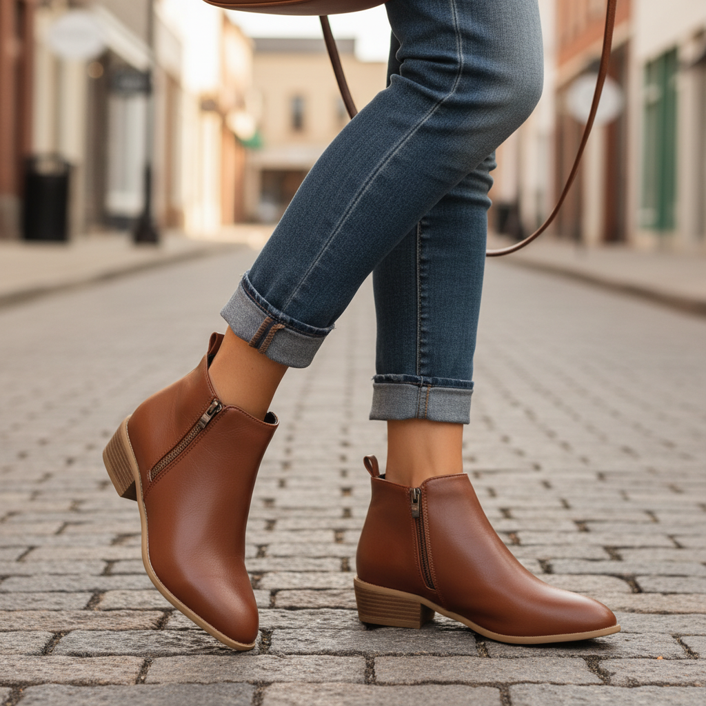 Sharon - Trendy Pointed-toe Ankle Boots