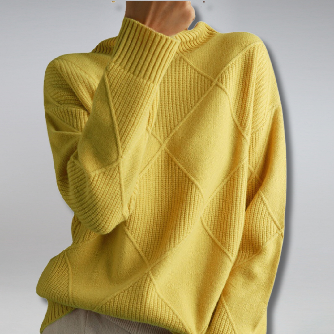 AMALIA - PULL COL ROULÉ EN CACHEMIRE DOUX