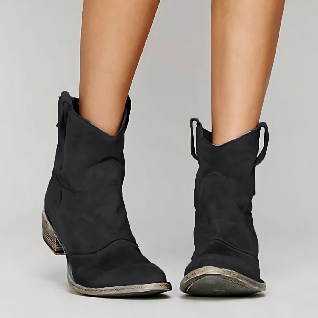 CLARISSE - BOTTINES EN CUIR SUÉDÉ