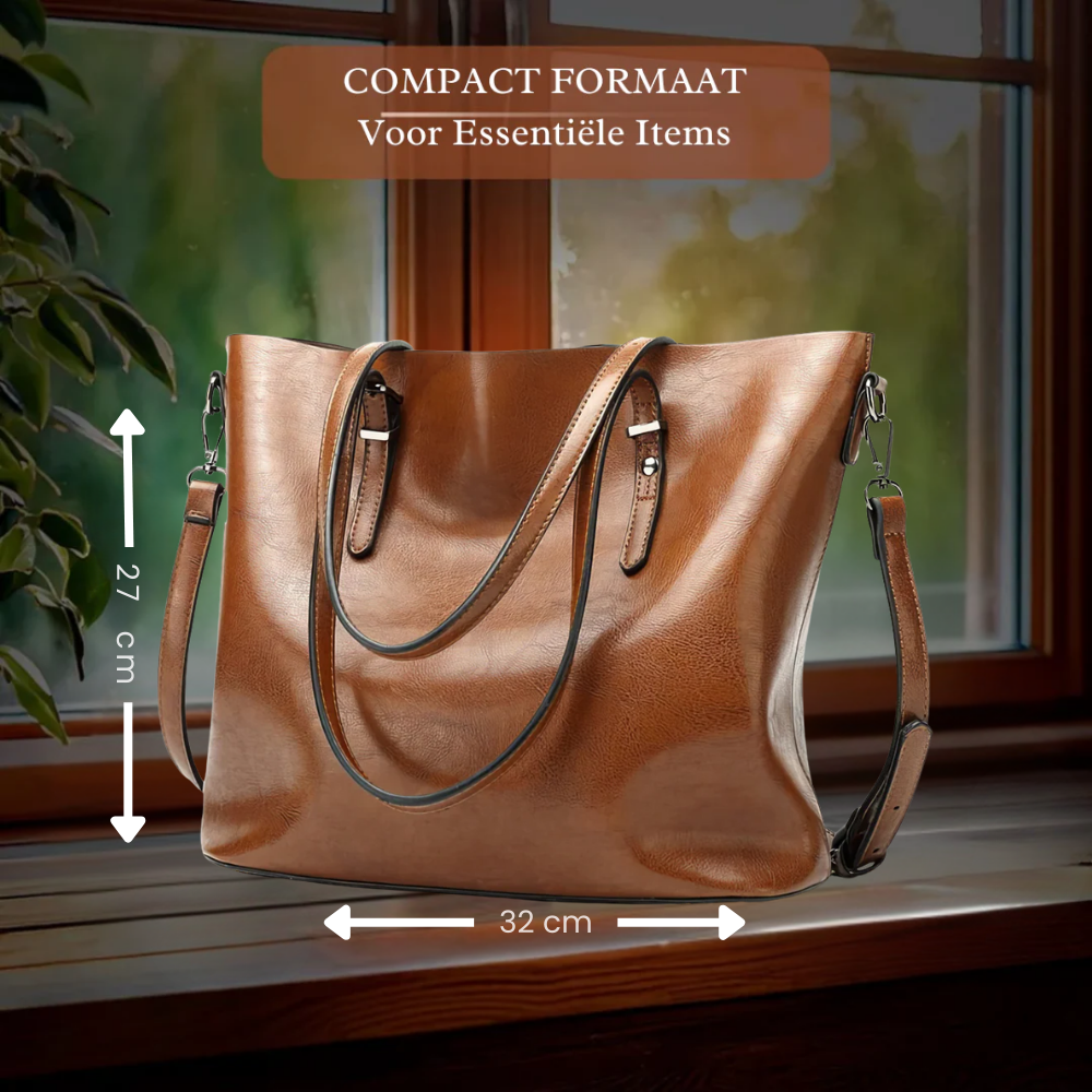 Nicole | Vintage Leren Schoudertas
