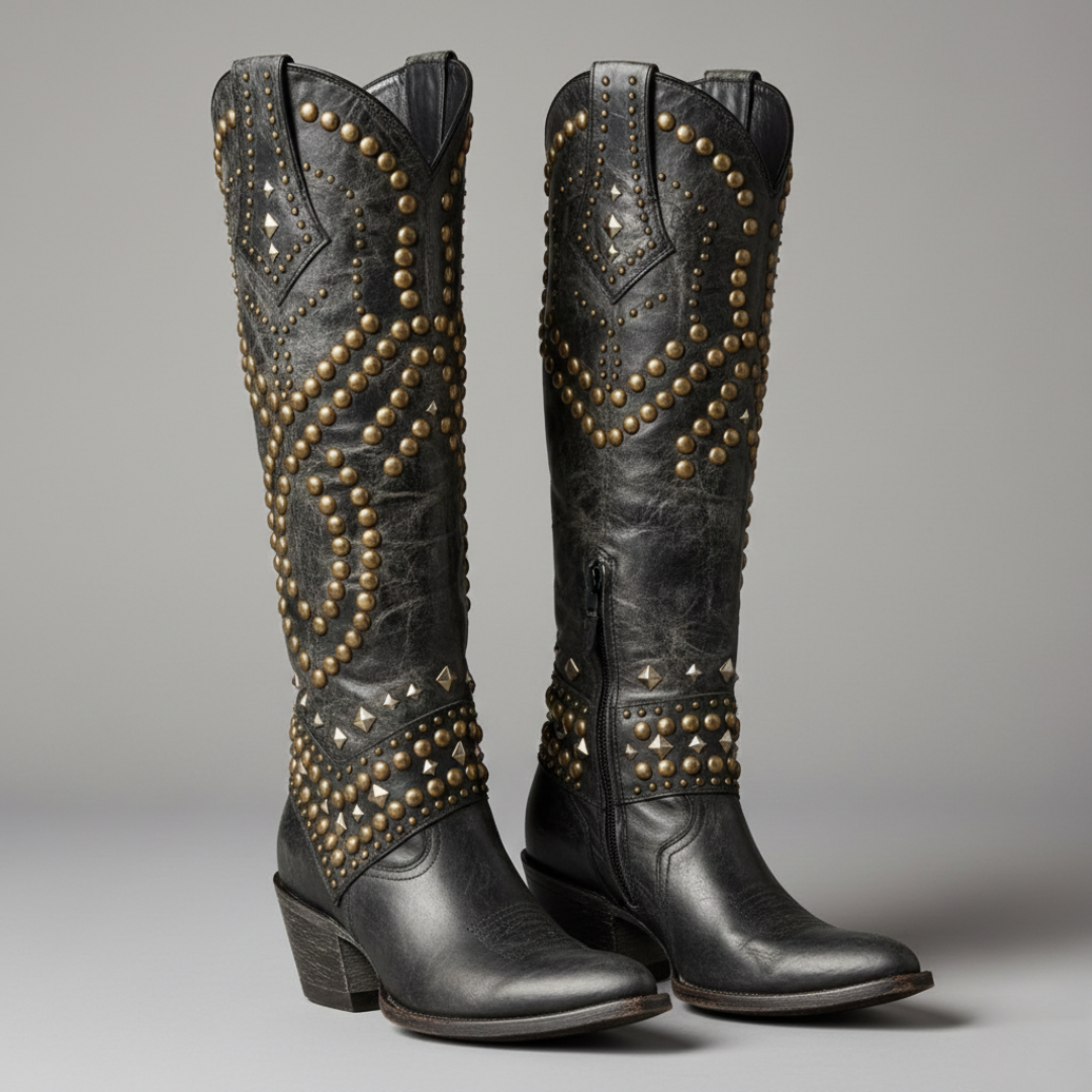 Elsa - Western Knee-High Boots