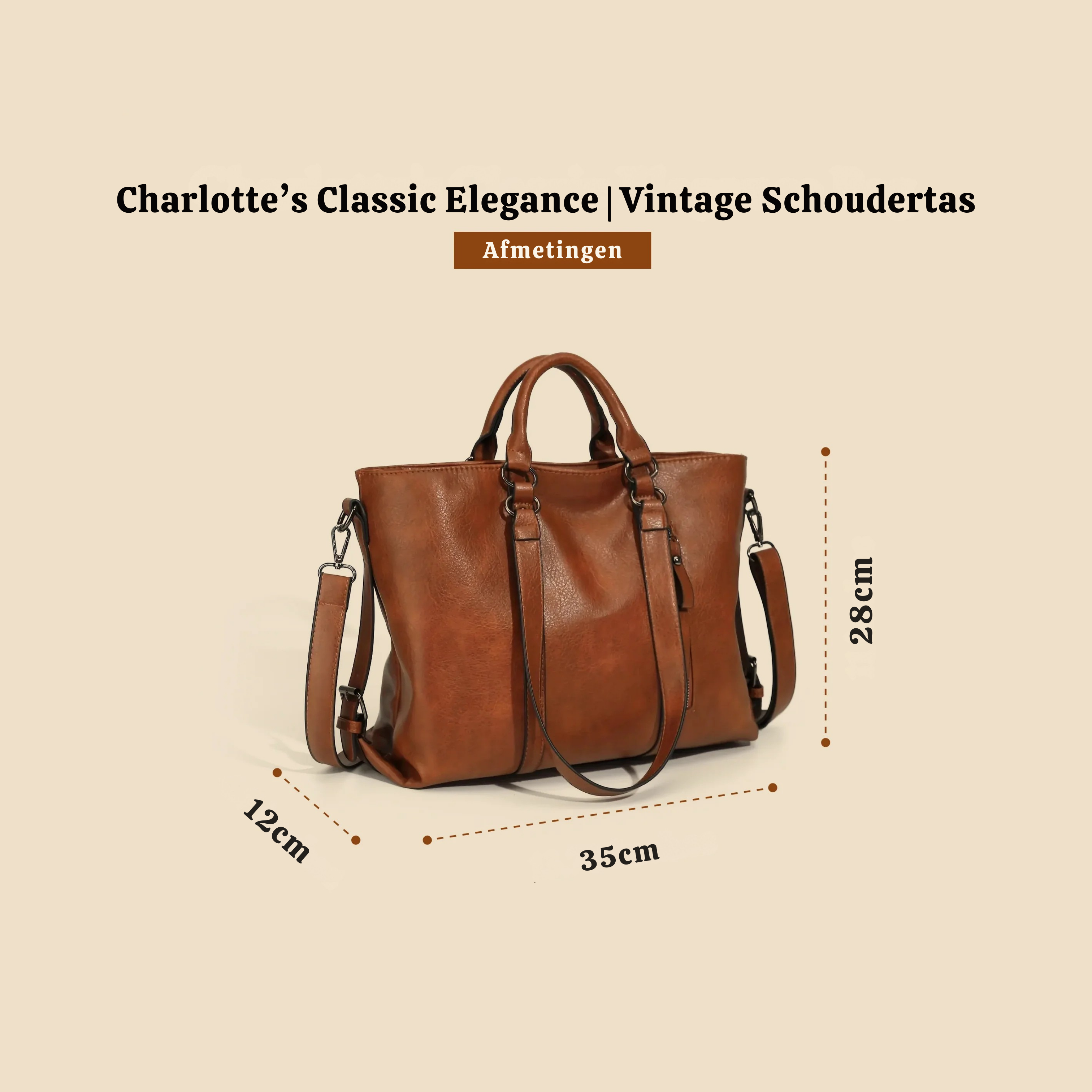 Charlotte’s Classic Elegance | Vintage Schoudertas