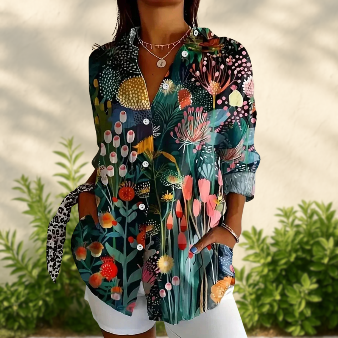 ANIKA - BLOUSE À IMPRIMÉ FLORAL