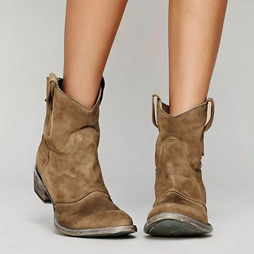 CLARISSE - BOTTINES EN CUIR SUÉDÉ