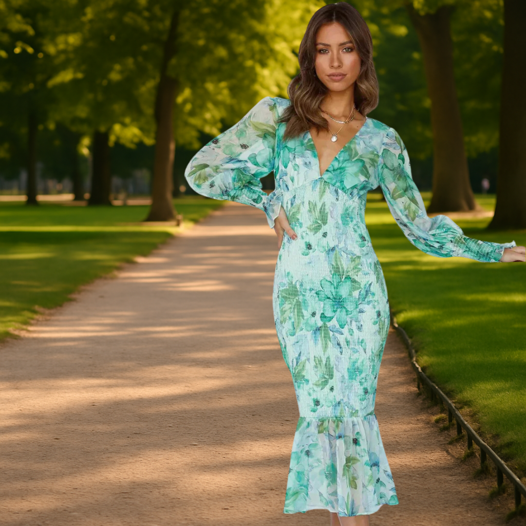 AMELIE - ROBE À MOTIFS FLORAUX