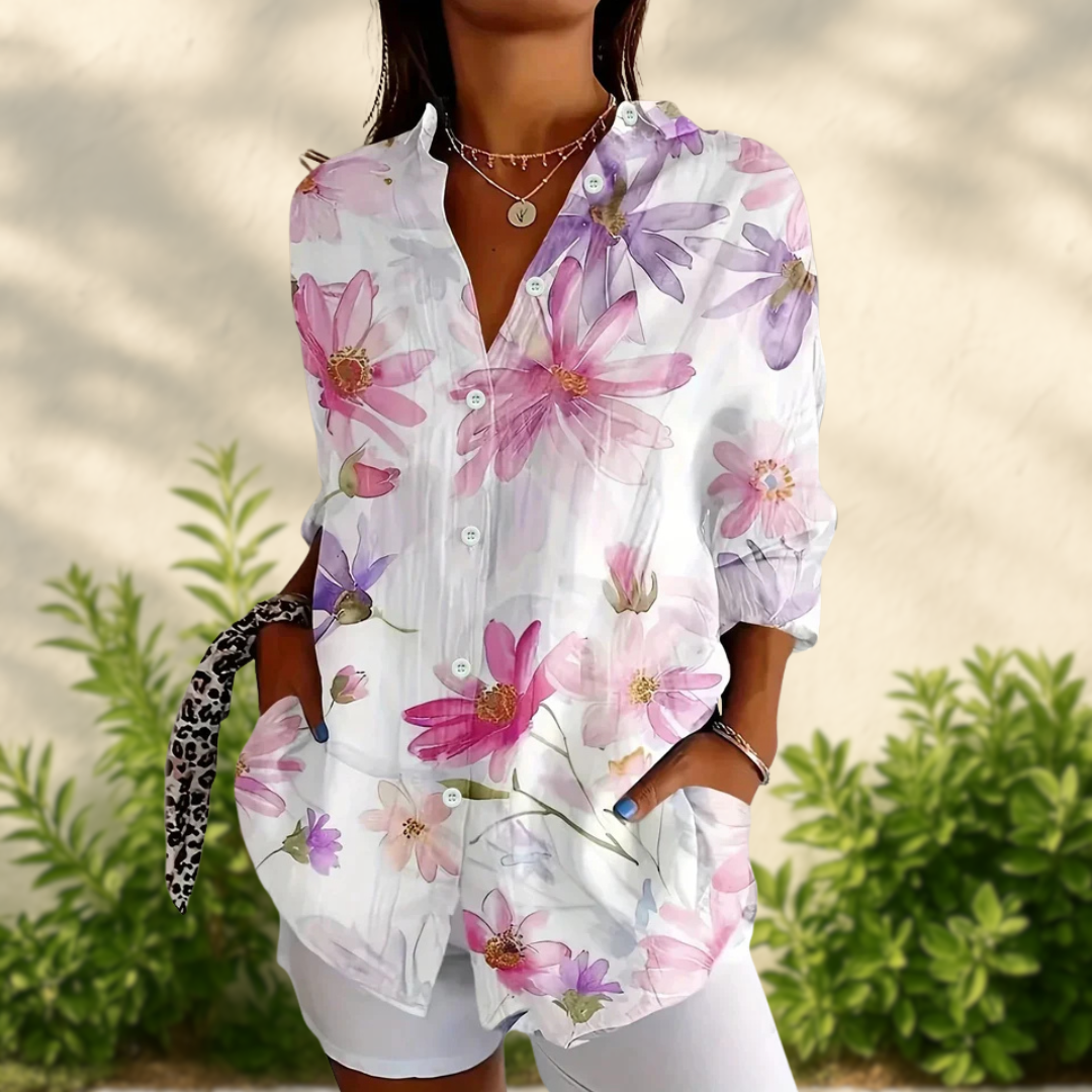 ANIKA - BLOUSE À IMPRIMÉ FLORAL