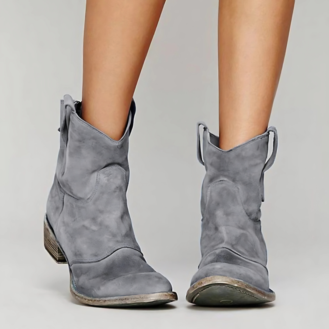 CLARISSE - BOTTINES EN CUIR SUÉDÉ