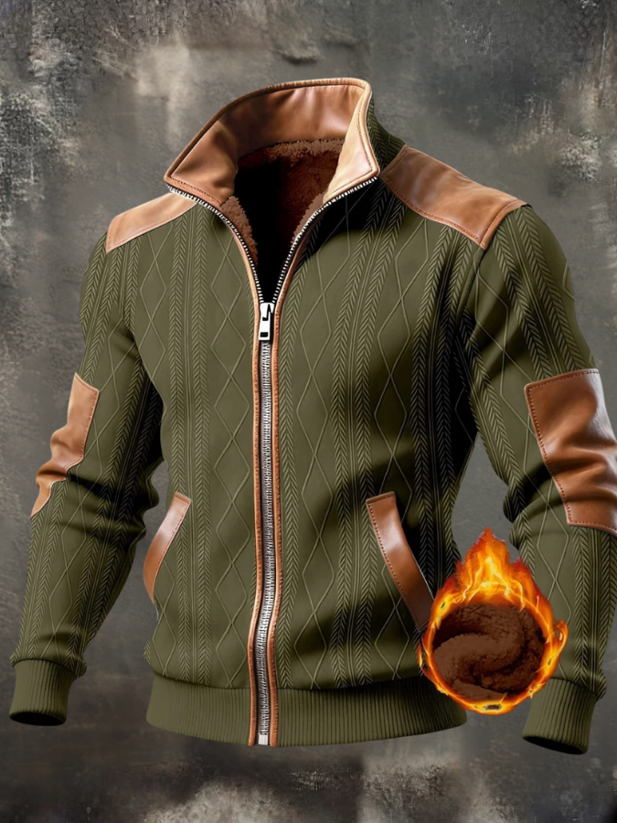 Noel - Gestructureerd jack met hoge kraag