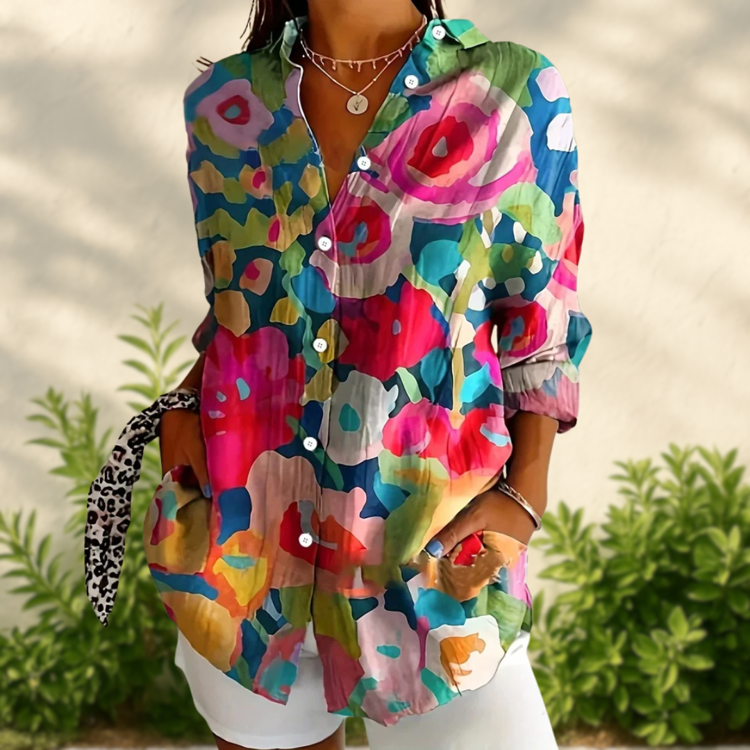 ANIKA - BLOUSE À IMPRIMÉ FLORAL