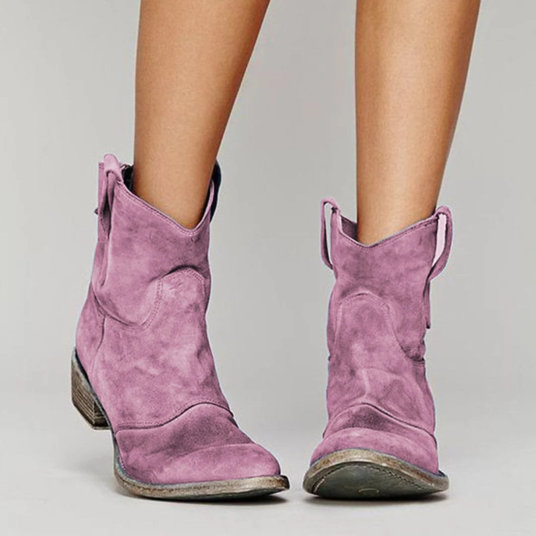 CLARISSE - BOTTINES EN CUIR SUÉDÉ