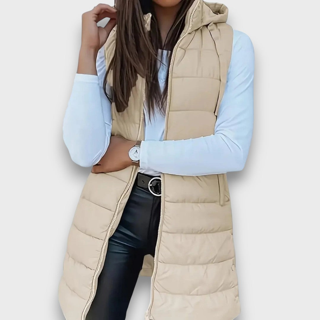 Diane – Sleeveless Hooded Puffer Jacket