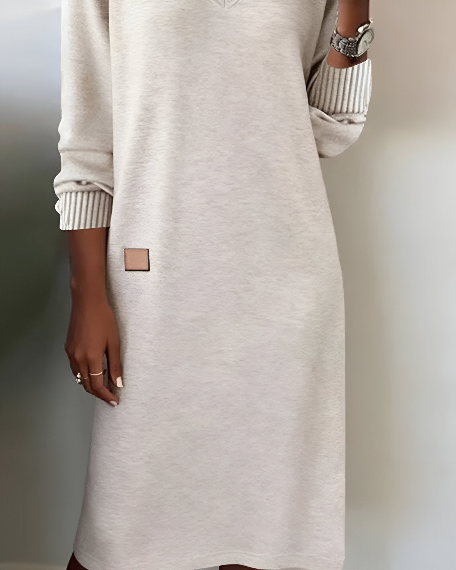 Kate - Comfortable Long Sleeve Dress