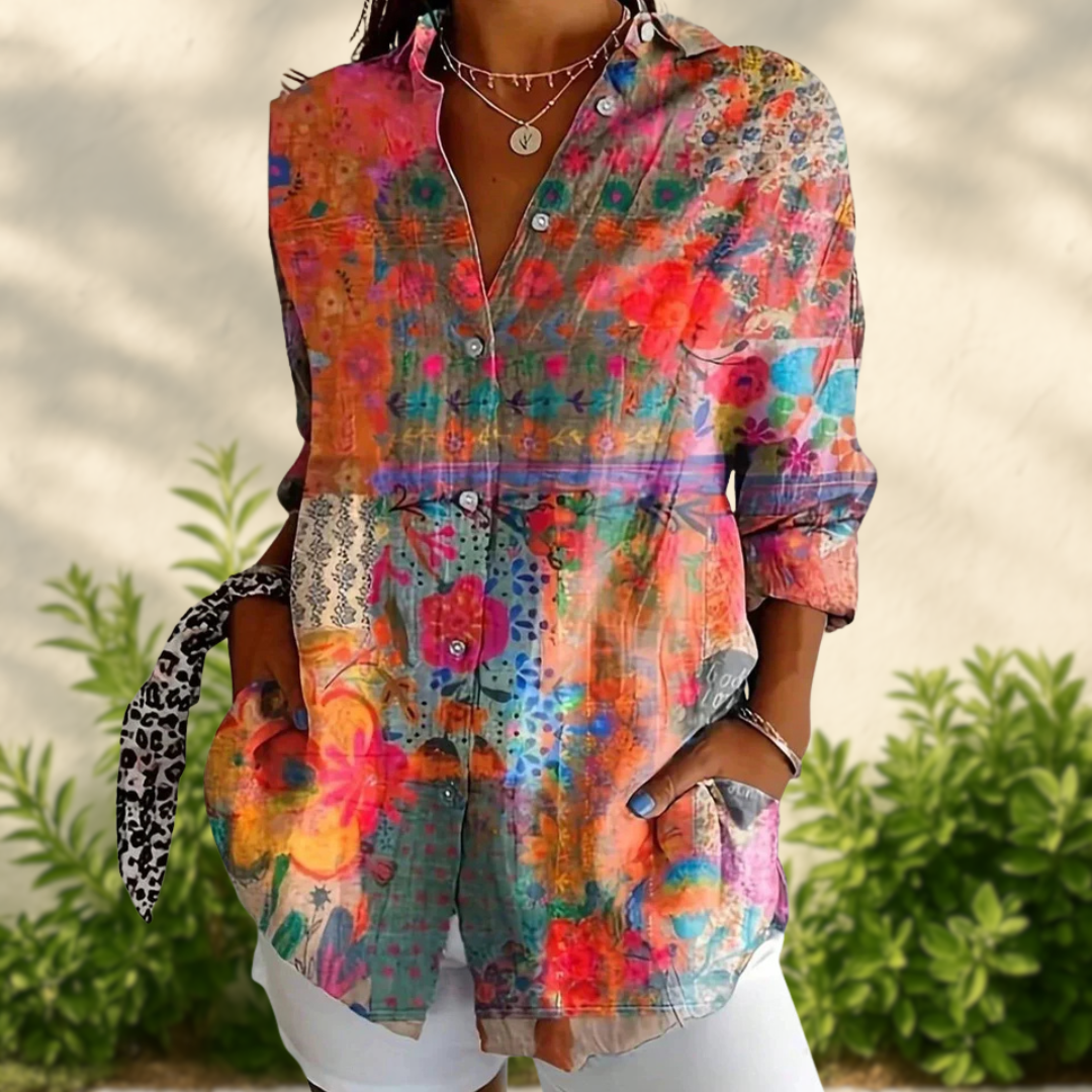 ANIKA - BLOUSE À IMPRIMÉ FLORAL