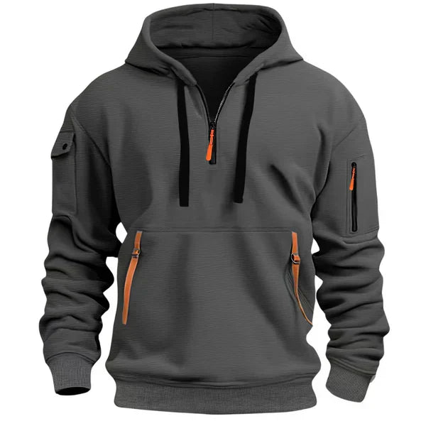 James - Warme & Comfortabele Hoodie (Donkergrijs)