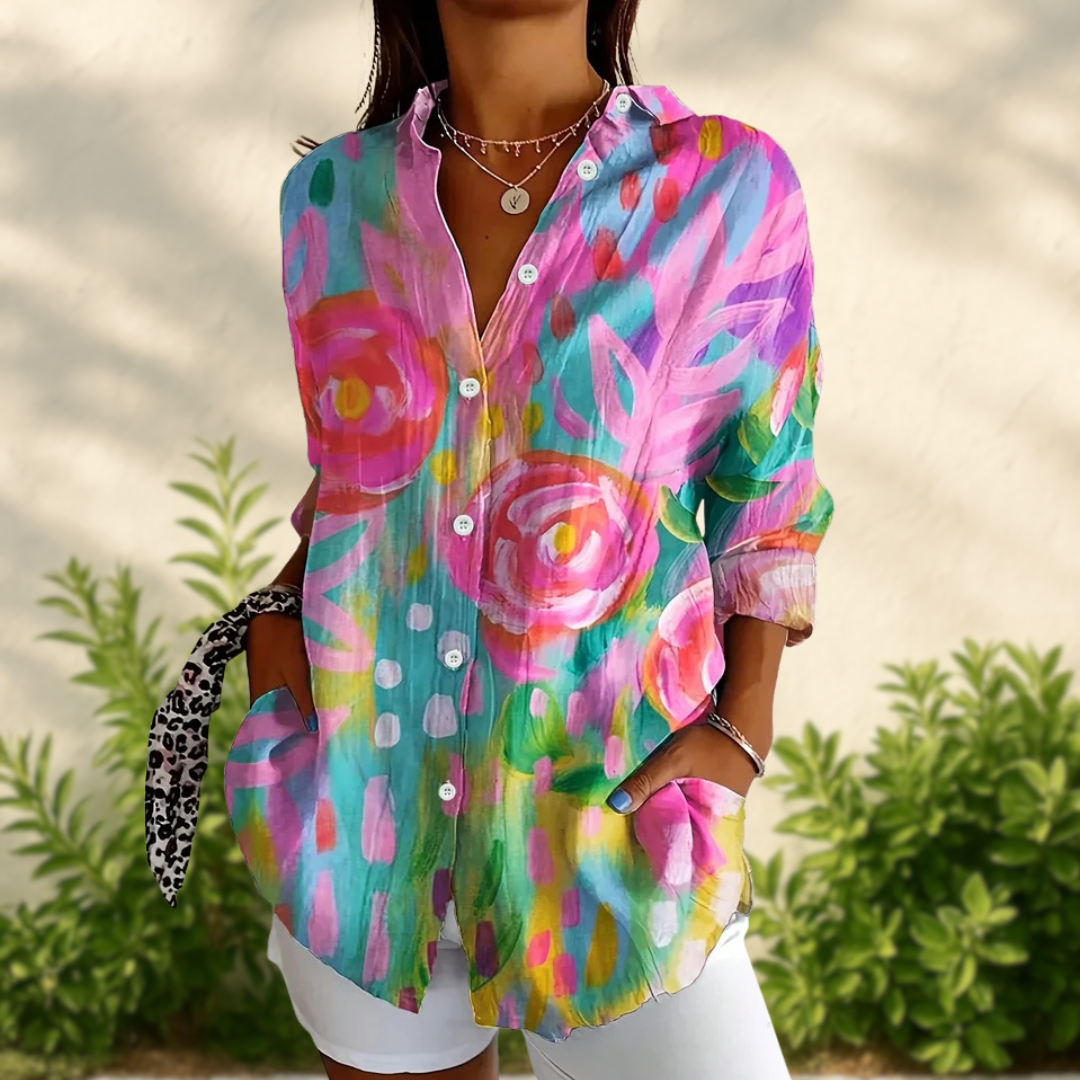ANIKA - BLOUSE À IMPRIMÉ FLORAL